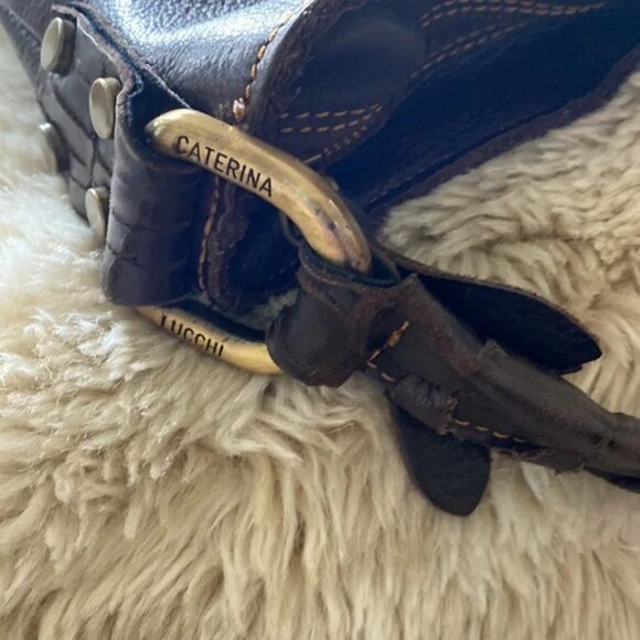 Caterina Lucci Vintage brown leather bag - Picture 7 of 14